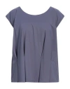 Cento X Cento Woman Top Slate Blue Size 2 Polyamide, Elastane