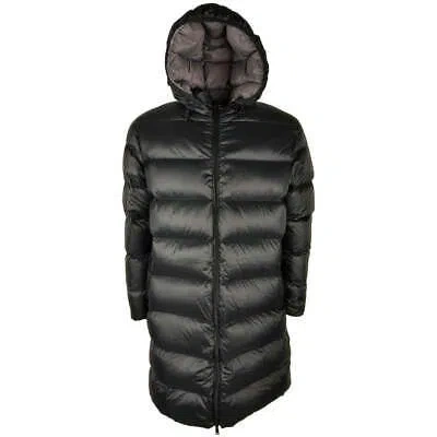 Pre-owned Centogrammi Chic Long Down Jacket In Black