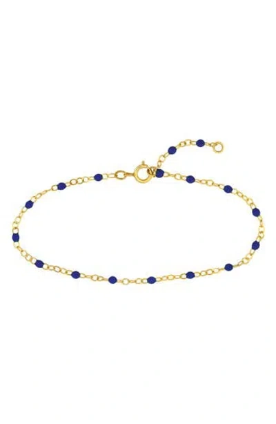 Central Park Enamel Chain Bracelet In Blue