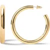 Central Park Hoop Earrings In Yellow Gold
