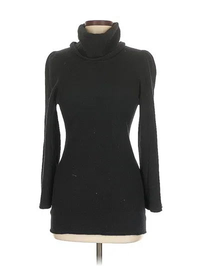 Pre-owned Central Park Long Sleeve Top Black Turtleneck Tops