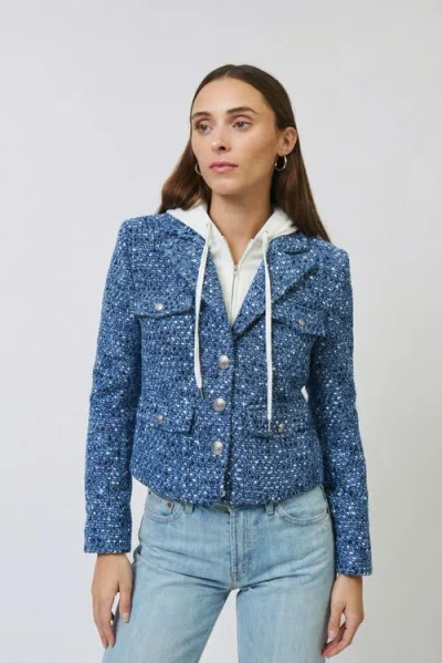 Central Park West Allie Dickie Jacket In Blue
