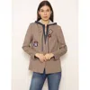 Central Park West Amari Plaid Dickie Blazer In Plaid