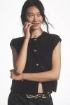 Central Park West Anthropologie X  Button-front Vest