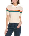Central Park West Arie Rainbow Stripe Sweater In Multi
