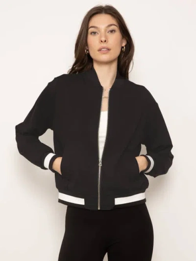 Central Park West Avalon Ponte Bomber In Black