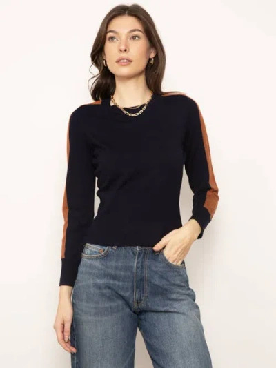 Central Park West Avalon Varsity Crew In Navy Multi