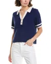 Central Park West Bianca Polo Shirt In Blue