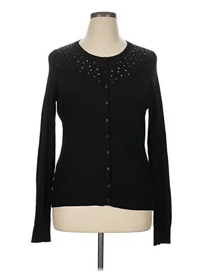 Pre-owned Central Park West Cardigan Sweater In Black