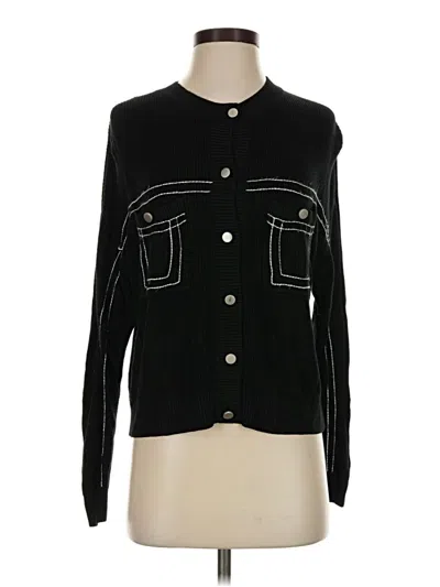 Pre-owned Central Park West Cardigan Sweater In Black