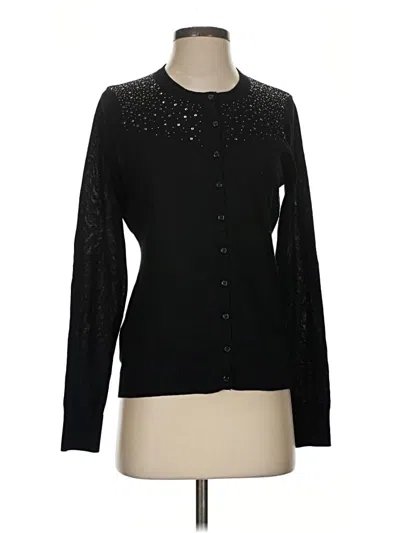 Pre-owned Central Park West Cardigan Sweater In Black