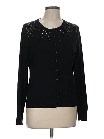 Pre-owned Central Park West Cardigan Sweater In Black