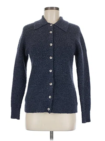 Pre-owned Central Park West Cardigan Sweater In Blue