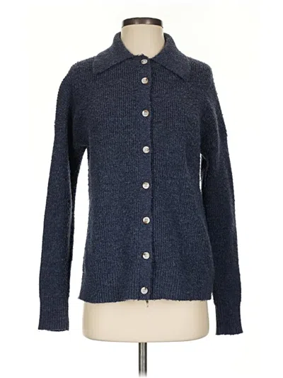 Pre-owned Central Park West Cardigan Sweater In Blue