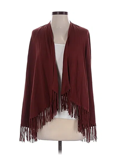 Pre-owned Central Park West Cardigan Sweater In Burgundy