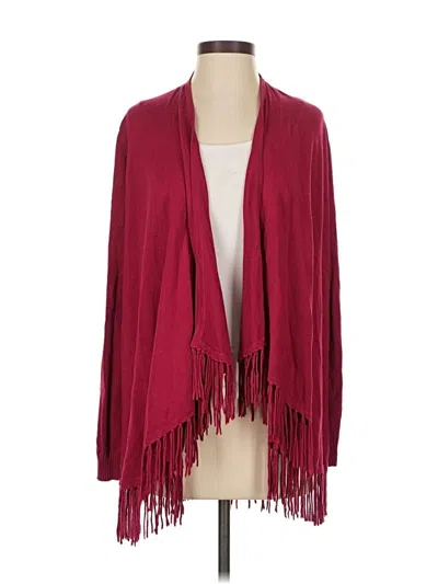 Pre-owned Central Park West Cardigan Sweater In Burgundy