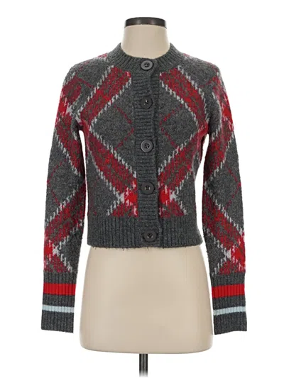 Pre-owned Central Park West Cardigan Sweater In Gray