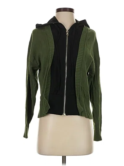 Pre-owned Central Park West Cardigan Sweater In Green