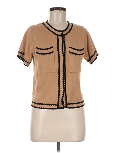 Pre-owned Central Park West Cardigan Sweater In Tan