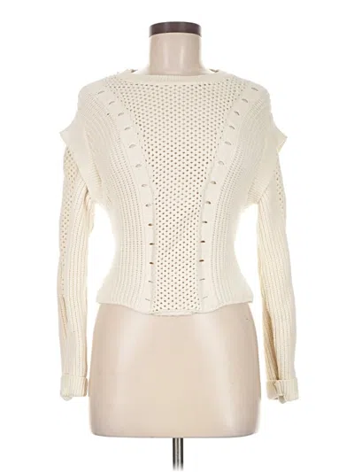 Pre-owned Central Park West Cardigan Sweater In White