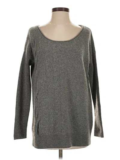 Pre-owned Central Park West Cashmere Pullover Sweater In Gray
