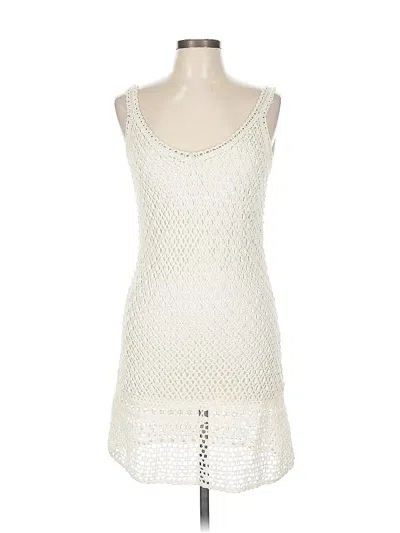 Pre-owned Central Park West Casual Dress In White
