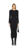 Central Park West Constance Cable Maxi Dress In 블랙