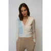Central Park West Cozy Button V-neck Cardigan In Multi