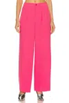 Central Park West Daisy Wideleg Pants In Pink