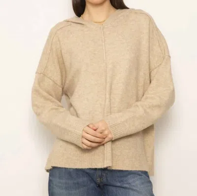 Central Park West Deacon Dolman Hoodie In Oatmeal