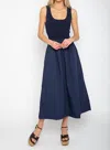 CENTRAL PARK WEST DEMI MAXI DRESS IN NAVY