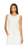 Central Park West Dylan Spacedye Double Layer Tank In Multi