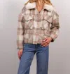 CENTRAL PARK WEST FINLEY JACKET IN PINK PLAID