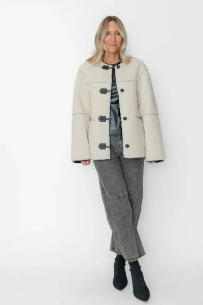 Central Park West Hazel Reversible Jacket In White