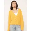 Central Park West Hugo Cardigan In Yellow