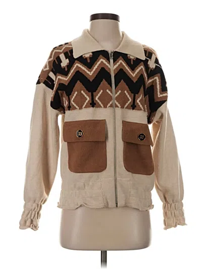 Pre-owned Central Park West Jacket In Tan