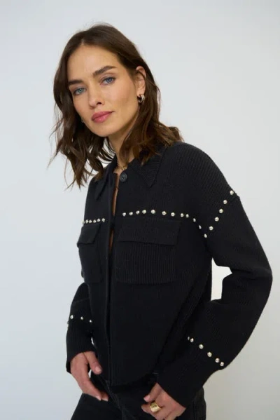 CENTRAL PARK WEST CENTRAL PARK WEST JAY STUDDED SWEATER JACKET