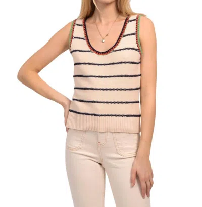 Central Park West July Crochet Tank In Multi
