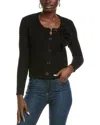 Central Park West Leo Cardigan In Black