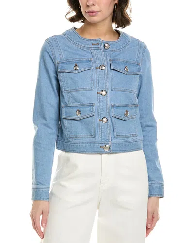 Central Park West Liam Denim Jacket In Blue