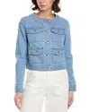 Central Park West Liam Denim Jacket In Blue