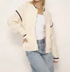 Central Park West Lisa Cable Bomber In Ivory