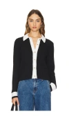 Central Park West Millie Fitted Polo In 블랙