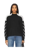 Central Park West Millie Whipstitch Mockneck In 블랙