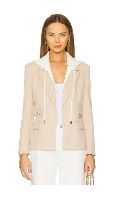 Central Park West Nautical Dickey Blazer In Neutral