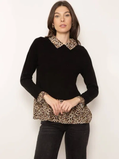 Central Park West Nova Leopard Print Twofer In Black