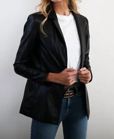 Central Park West Perry St Vegan Blazer In Black