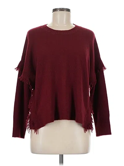 Pre-owned Central Park West Pullover Sweater In Burgundy