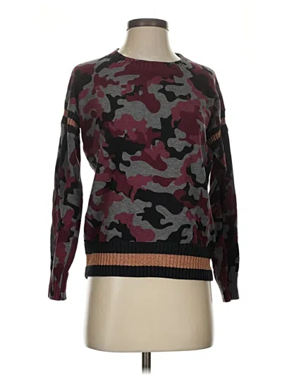 Pre-owned Central Park West Pullover Sweater In Burgundy
