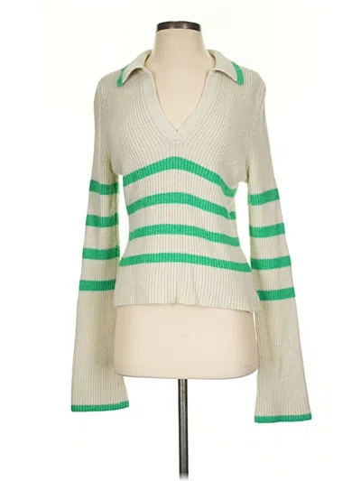 Pre-owned Central Park West Pullover Sweater In Green